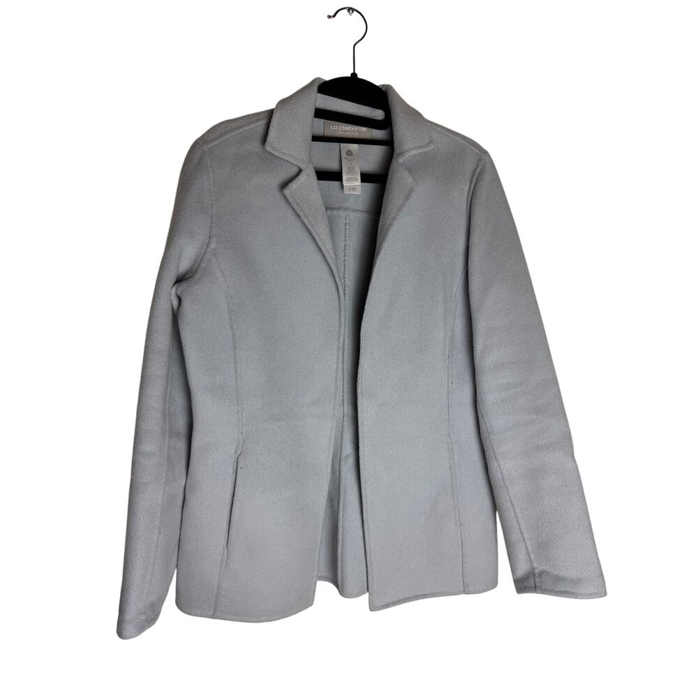 Liz Claiborne Collection Wool Blend Blazer Jacket Light Blue Size 4